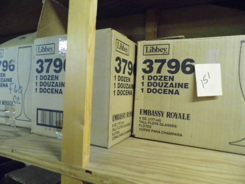 lot 151 image: 4 Boxes Champagne Glasses