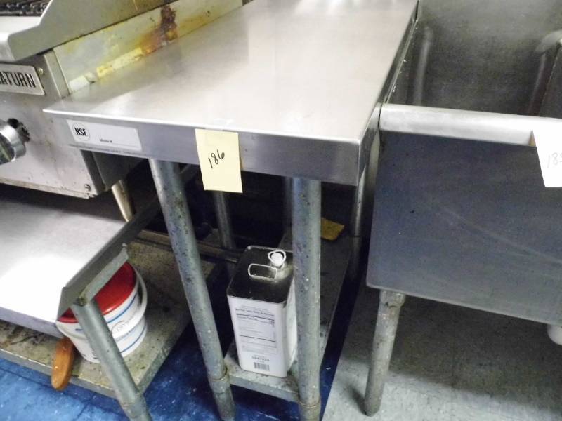 lot 186 image: Stainless Steel Table