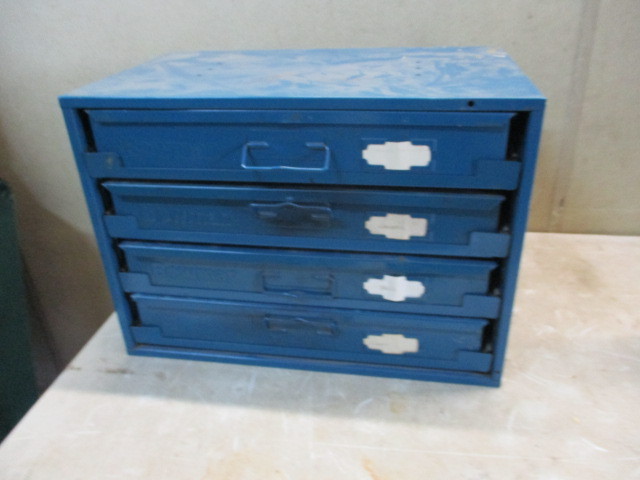 lot 42 image: Bowman Metal Part Cabinet with hardware