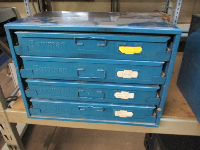 lot 43 image: Bowman Metal Part Cabinet with hardware