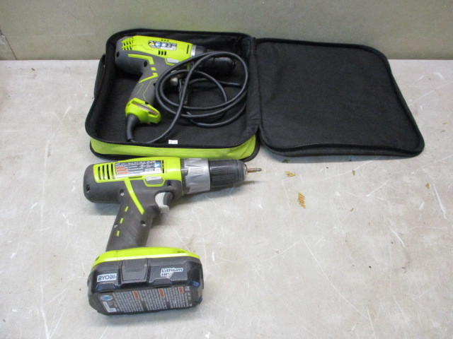 lot 46 image: Ryobi Drills