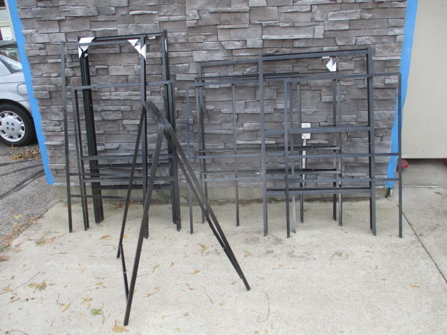 lot 62 image: Angle Iron sign frames