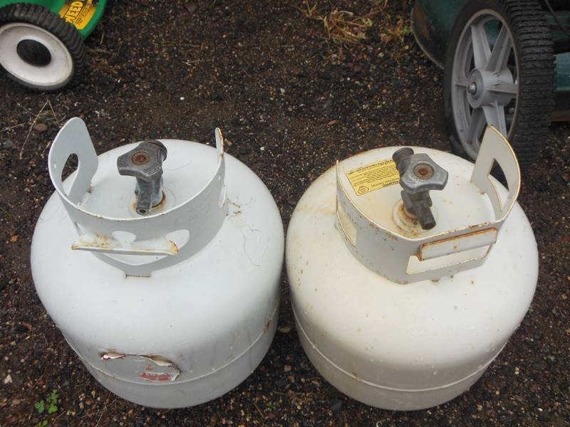 lot 219 image: Two Empty Propane Tanks
