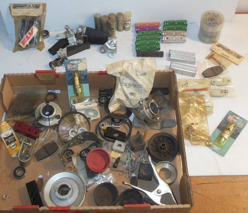 lot 87 image: Miscellaneous New  and Some Used Parts for Motorcycle  Go Kart Small Engine Repair Work