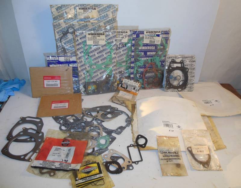 lot 138 image: PARTS  Top End Gasket Kits and other Gaskets - many packages are still sealed and intact