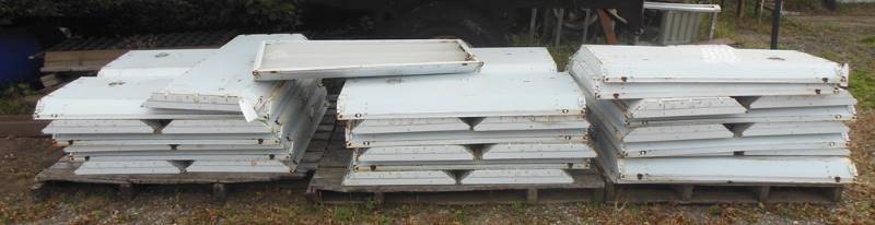 lot 210 image: Three Pallets of  4 ft x 2 ft Fluorescent Shop Lights - Must take all