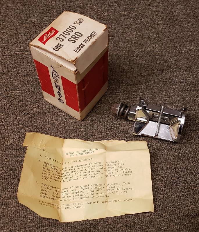 lot 216 image: UPDATE  NEW PHOTOS AND NOTES Lisle SR-O  Ridge Reamer in Original Box WITH INSTRUCTION SHEET