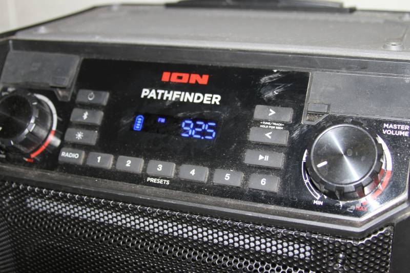 lot 31 image: ION PathFinder All-Weather Rechargeable Wireless Bluetooth Audio System Speaker with Microphone