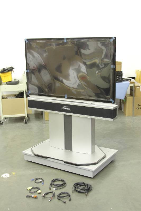 lot 79 image: LifeSize Unity 1000 Video Conferencing System with Samsung 55 LED HD Display  Monitor & Stand