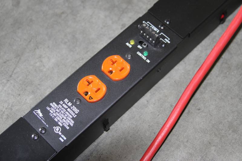 lot 38 image: Middle Atlantic Professional 20-Amp Controlled AC Power Strip  Vertical Power Distribution Unit