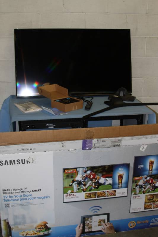 lot 50 image: Samsung 48 SMART Signage Full HD LED CommercialProfessional Display  Monitor