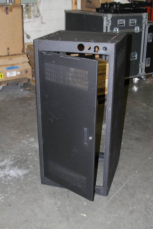 lot 62 image: Lowell Manufacturing Company L260-42 Audio & Video Equipment Rack with Door