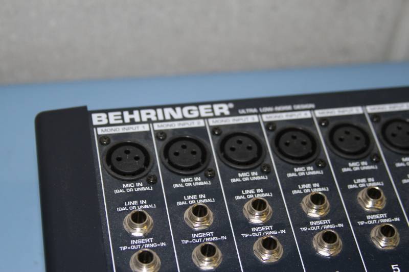lot 72 image: Behringer EuroDesk MX2442A Compact Professional 24-Channel 4-Bus Audio Mixing Board  Mixer