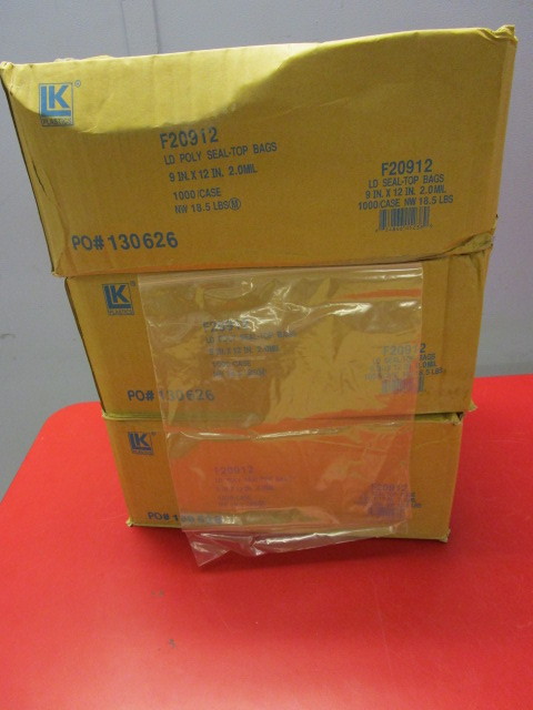 POLY SEAL-TOP BAGS 9X12
