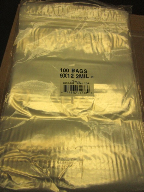 POLY SEAL-TOP BAGS 9X12