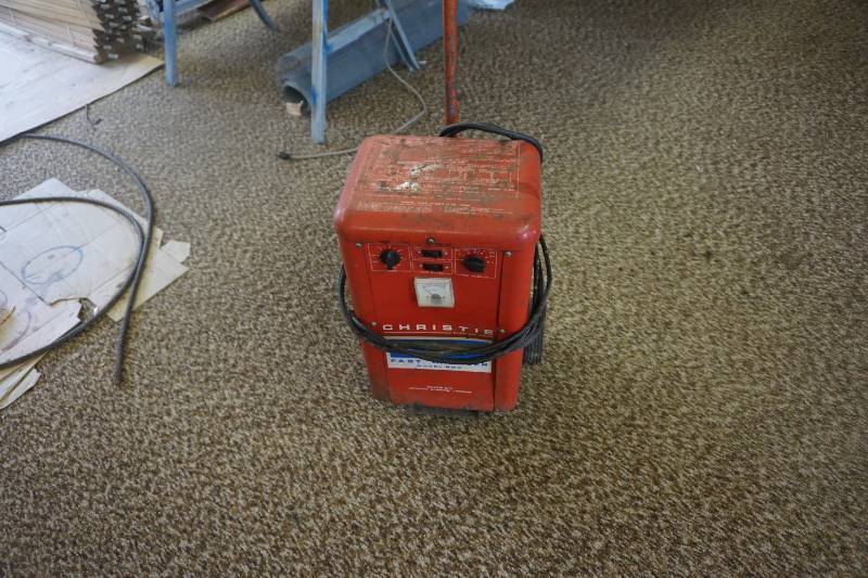 lot 38 image: Christie Model GWC Fast Charge Battery Charger Jump Starter