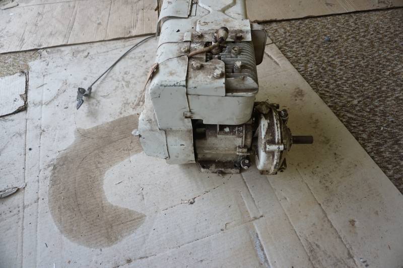 lot 13 image: Briggs & Stratton 4 hp Gas Motor With Gear Reduction Unit