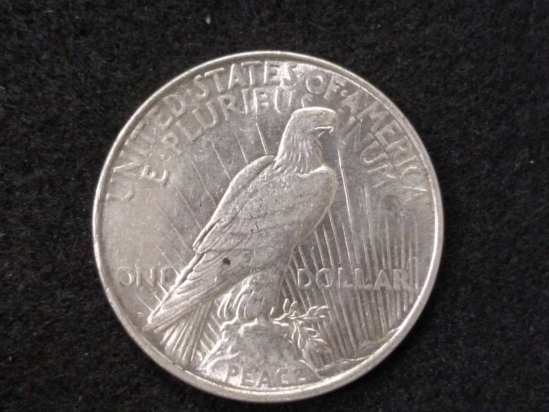 lot 68 image: 1923 D Peace Silver Dollar...