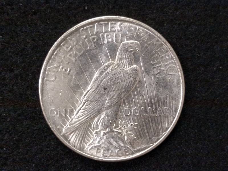 lot 69 image: 1923 D Peace Silver Dollar...