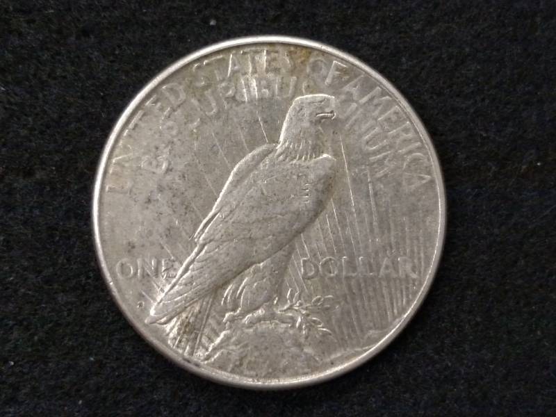 lot 71 image: 1923 S Peace Silver Dollar...
