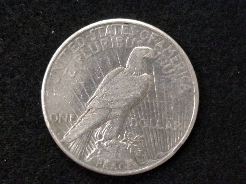 lot 77 image: 1924 S Peace Silver Dollar...