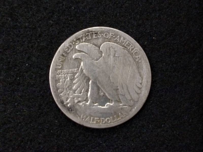 lot 95 image: 1916 S Walking Liberty Silver Half ...