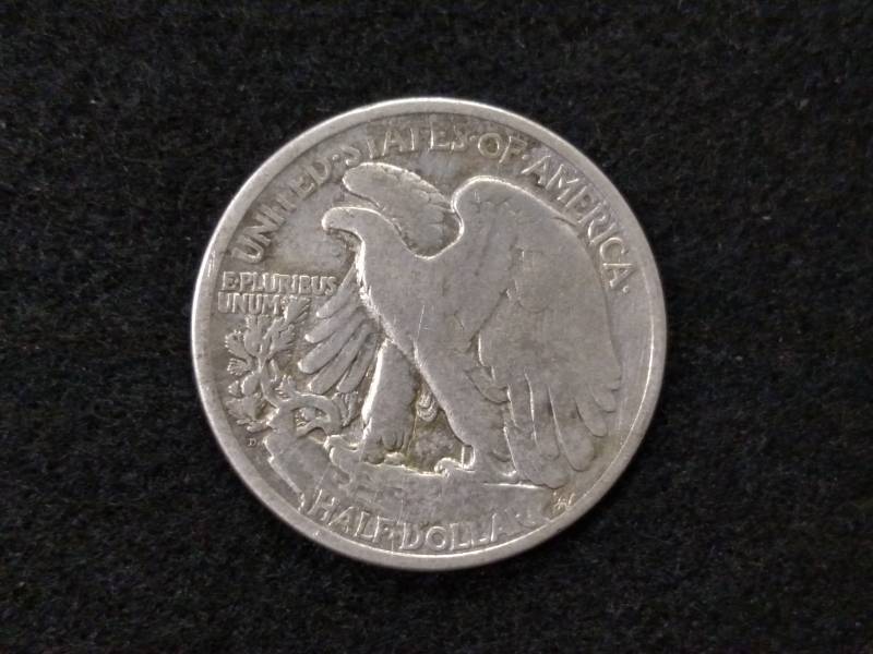 lot 103 image: 1919 D Walking Liberty Silver Half ...
