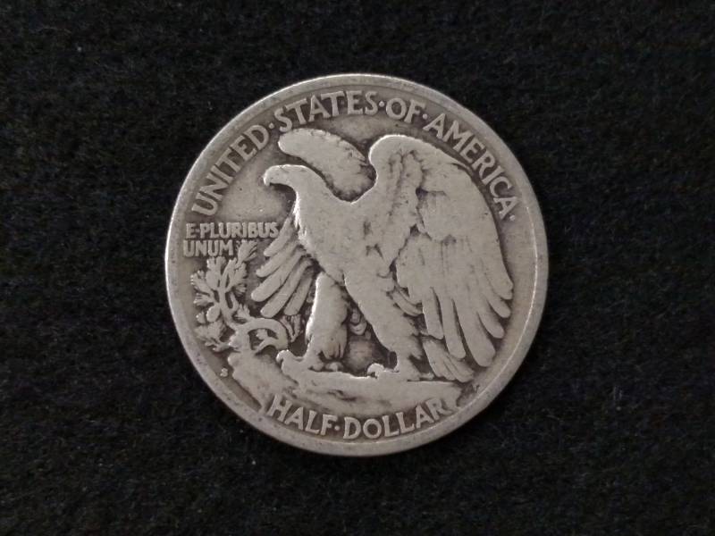 lot 117 image: 1936 S Walking Liberty Silver Half ...