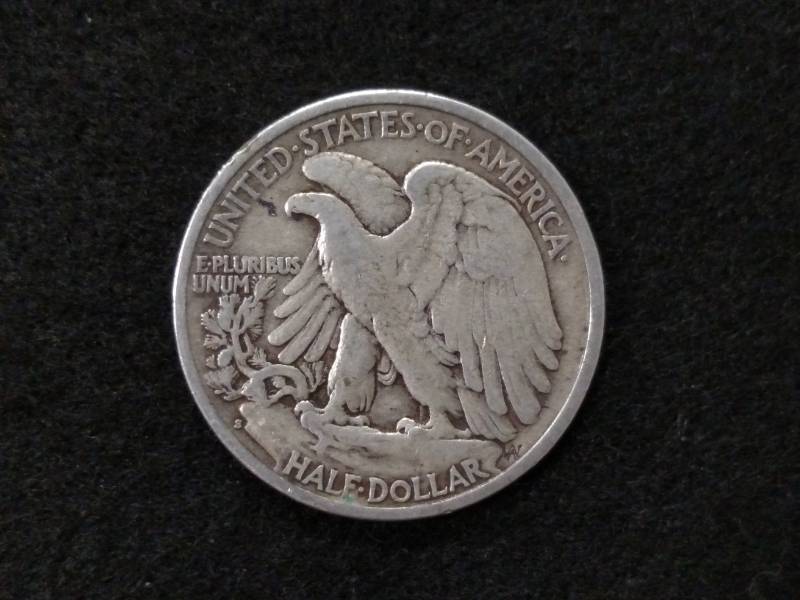 lot 119 image: 1939 S Walking Liberty Silver Half ...