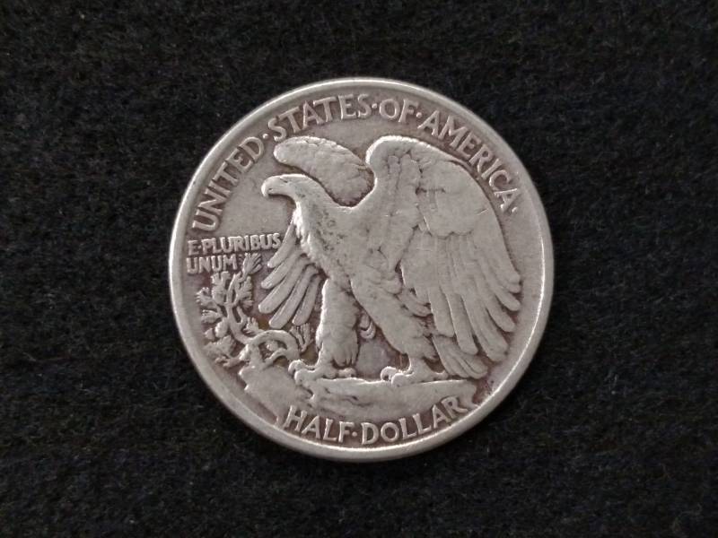 lot 126 image: 1945 Walking Liberty Silver Half Do...