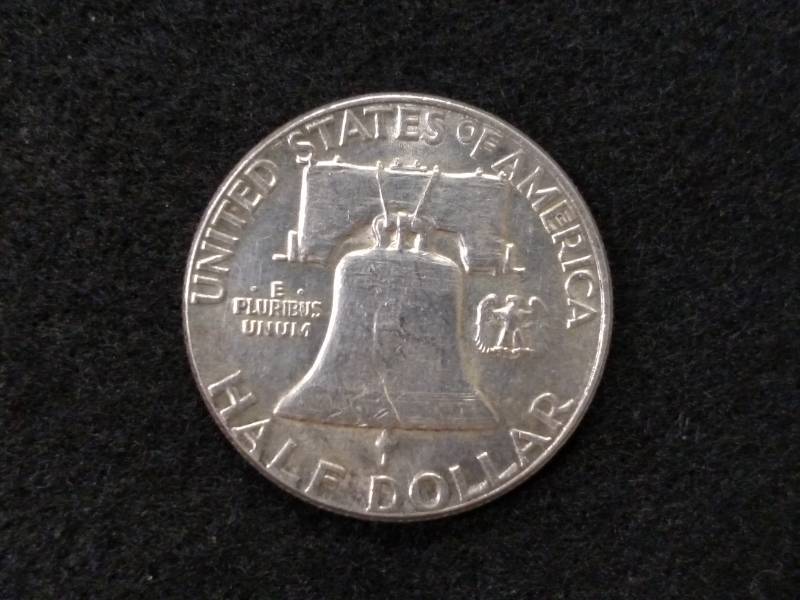 lot 130 image: 1963 BU Franklin Silver Half Dollar...