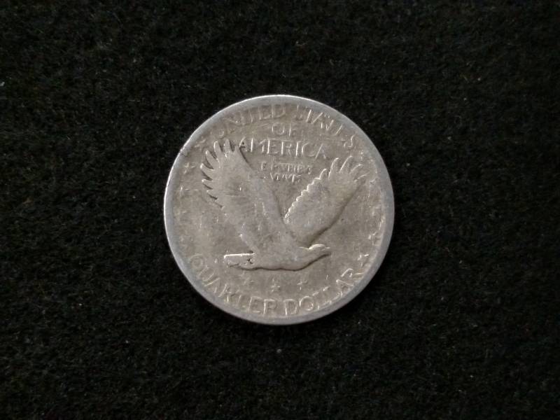 lot 134 image: 1929 D Standing Liberty Silver Quar...