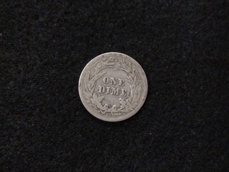 lot 137 image: 1908 D Barber Silver Dime...