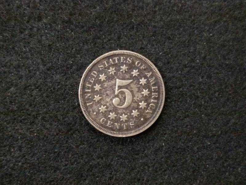 lot 141 image: 1868 Shield Nickel...