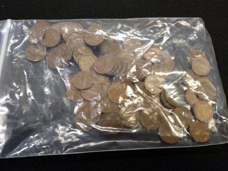 lot 148 image: (100) Wheat Cents...