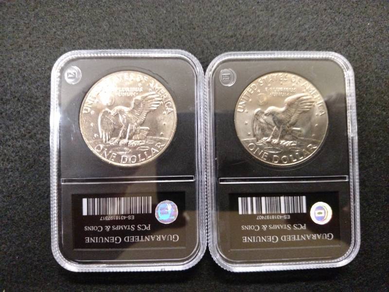 lot 153 image: 1973 & 1974 D PCS Uncirculated Eise...