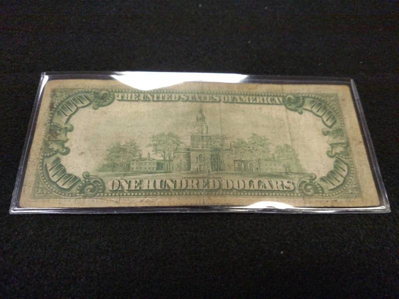 lot 169 image: 1929 One Hundred Dollars National C...