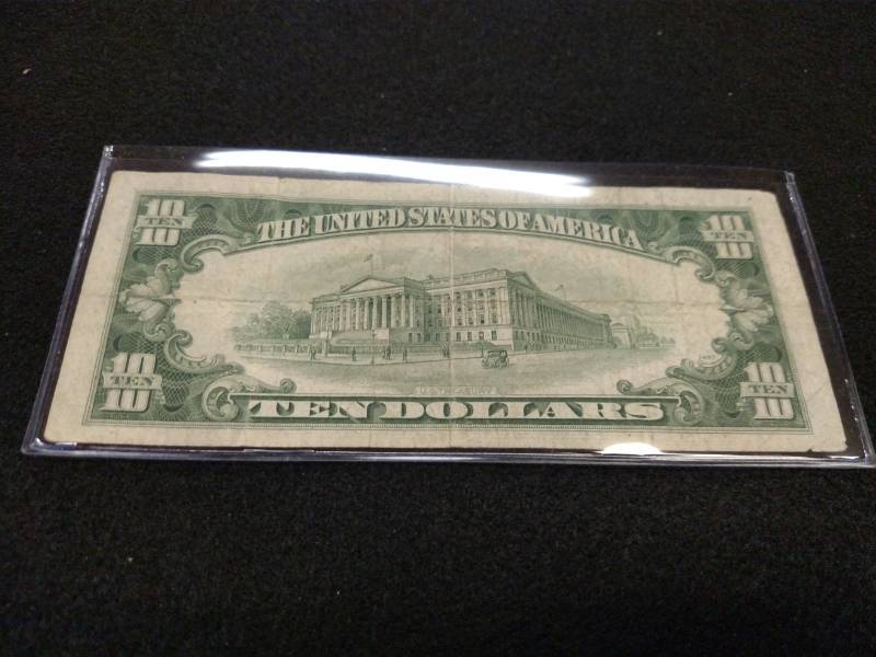 lot 173 image: 1953 Ten Dollars Silver Certificate...