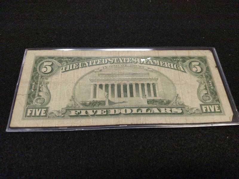 lot 177 image: 1963 Five Dollars Red Seal United S...