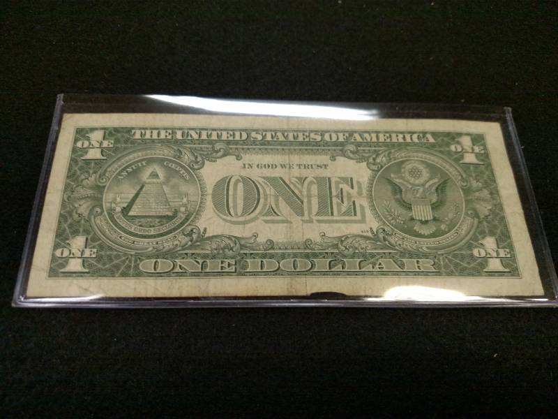 lot 184 image: 1957 B Star Note One Dollar Silver ...