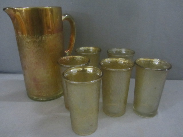 Juice Pitcher, Glasses