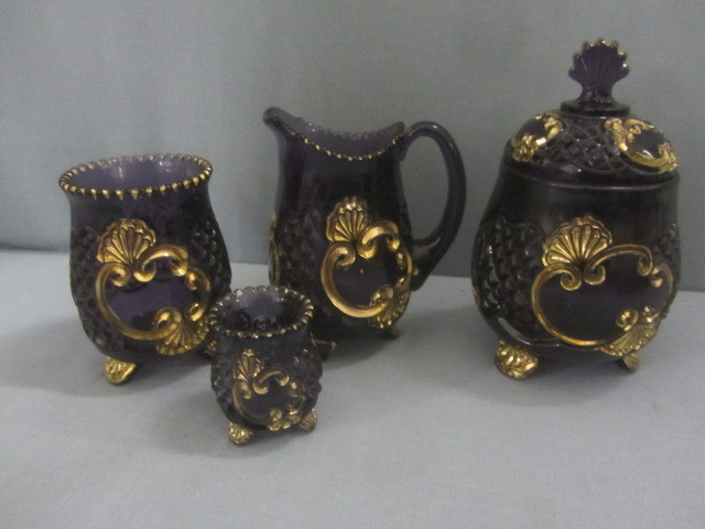 Amethyst Creamer, Sugar