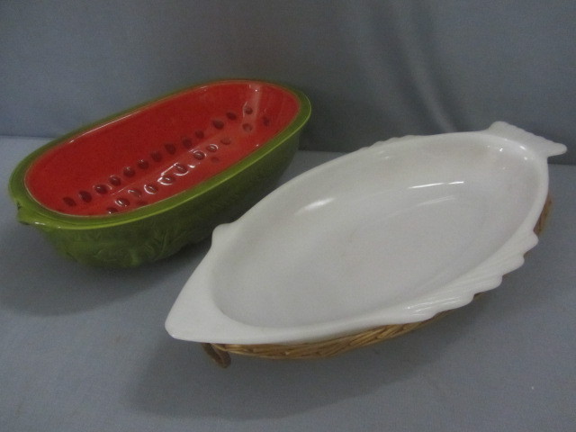 Glassbake Planter, Watermelon Bowl
