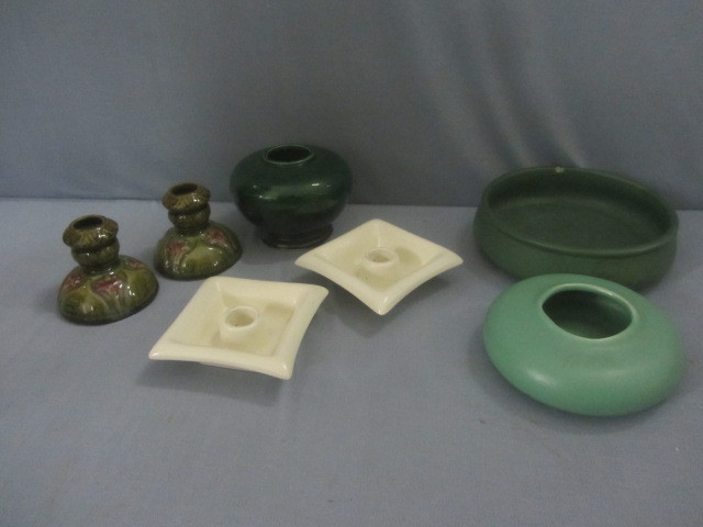 Roseville Candle, Van Briggle Planter