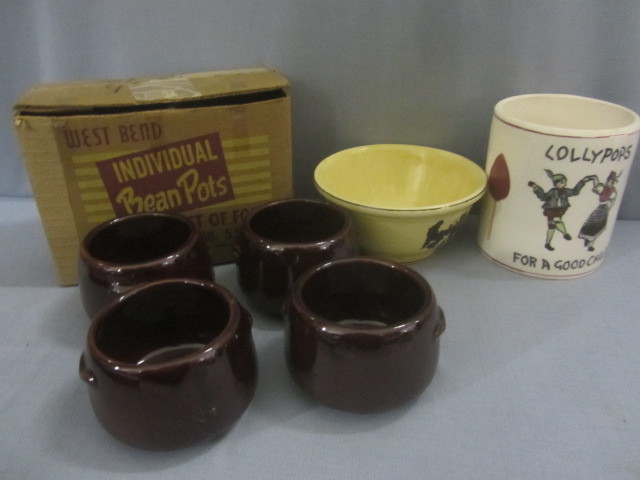West Bend Bean Pots, Bak-In Bowl, Crock
