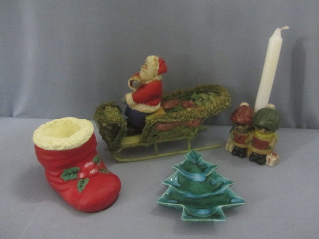 German Santa & Sleigh, Chalk Boot