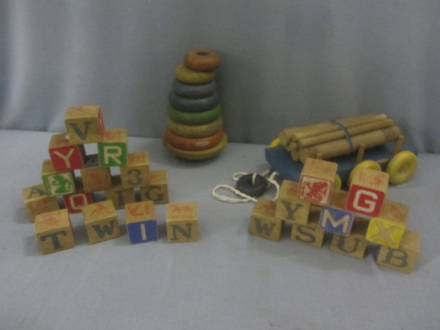 Wood Blocks, Pull Toy
