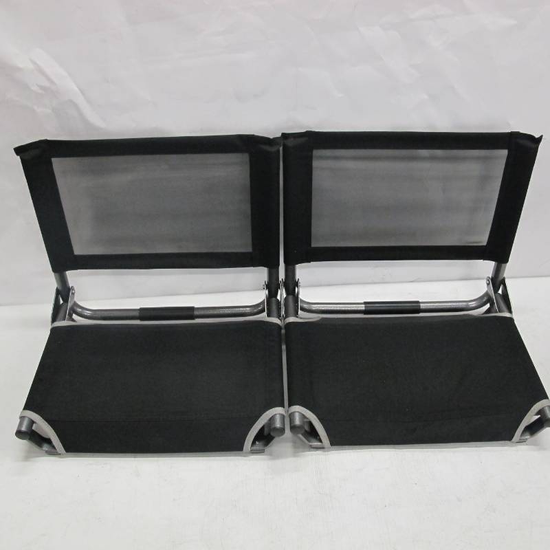 lot 120 image: Pair of Cascade Mountain Tech Aluminum Stadium Seats with Mesh Backs