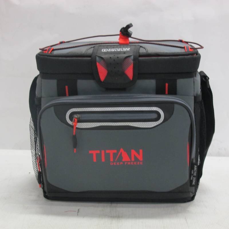 lot 175 image: Arctic Zone Titan Deep Freeze 16 Can Zipperless Cooler - Gray  Orange