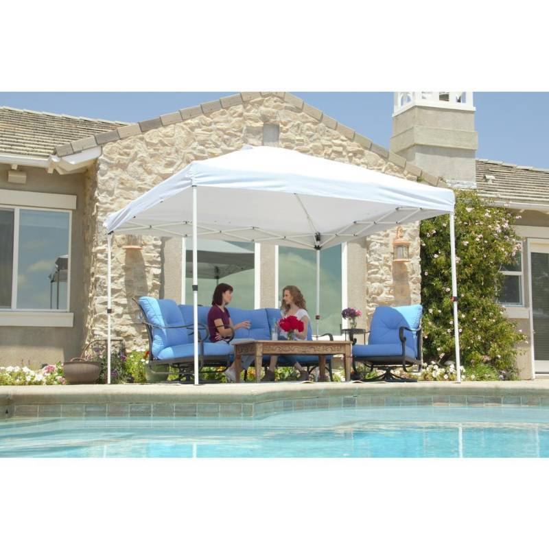lot 4 image: Everbilt 10 ft. x 10 ft. White Commercial Instant Canopy-Pop Up Tent with Wall Panel